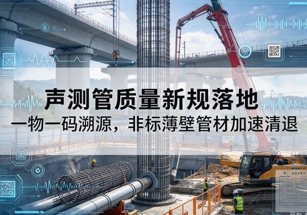 通州区声测管质量新规落地，一物一码溯源，非标薄壁管材加速清退